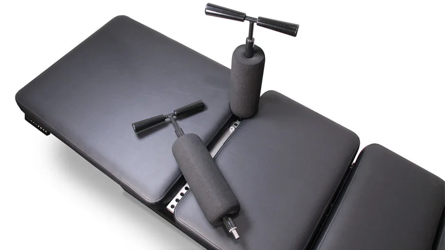 The specialized chiropractic table used for Ring Dinger spinal decompression
